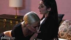 Girlsway Secret Agents Do A Hard &amp_ Wet Facesitting While Waiting For Some Intels Thumb