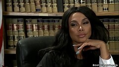 Busty TS judge anal fucks offender Thumb