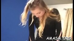 Stupefying sweetie gets sissy licked Thumb